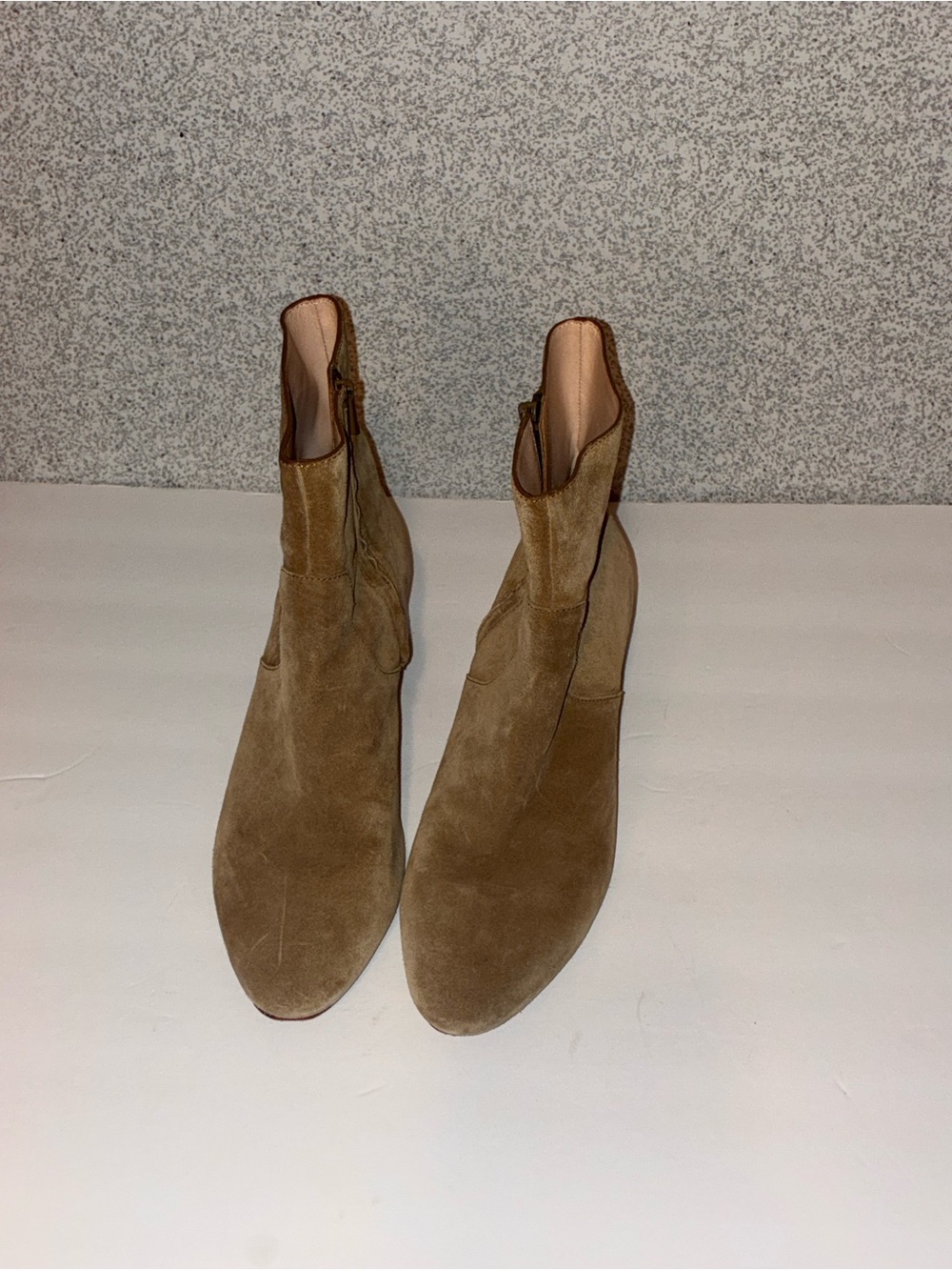 Loeffler Randall Women's Tan Suede Ankle Boots Sz 8